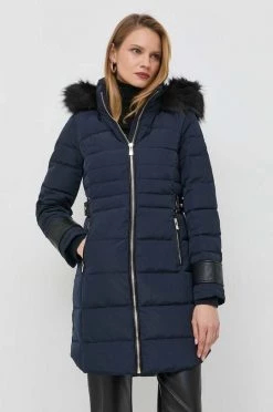 Γυναικεία Μακριά μπουφάν Μπουφάν με επένδυση από πούπουλα Morgan ναυτικό μπλε,