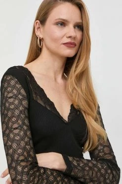 Γυναικεία Μπλούζες Μπλουζάκι Morgan μαύρο