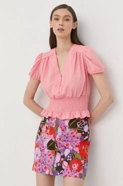 Γυναικεία Μπλούζες Μπλουζάκι Morgan ροζ