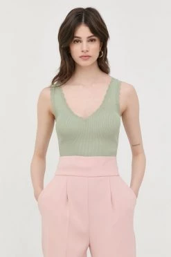 Γυναικεία Αμάνικος Top Morgan πράσινο