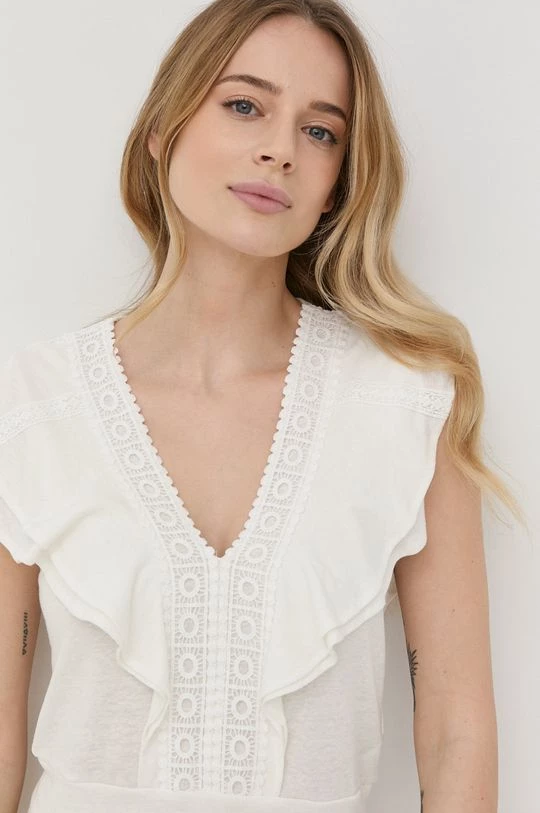 Γυναικεία Μπλούζες Λευκή μπλούζα Morgan χρώμα: άσπρο - Image 4