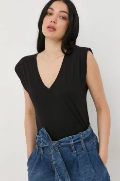 Γυναικεία Κοντομάνικο Μπλουζάκι Morgan μαύρο