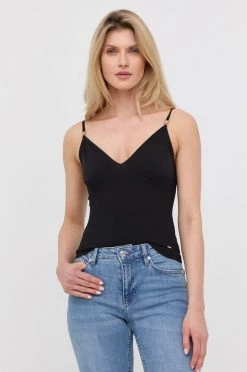 Γυναικεία Αμάνικος Top Morgan χρώμα: μαύρο