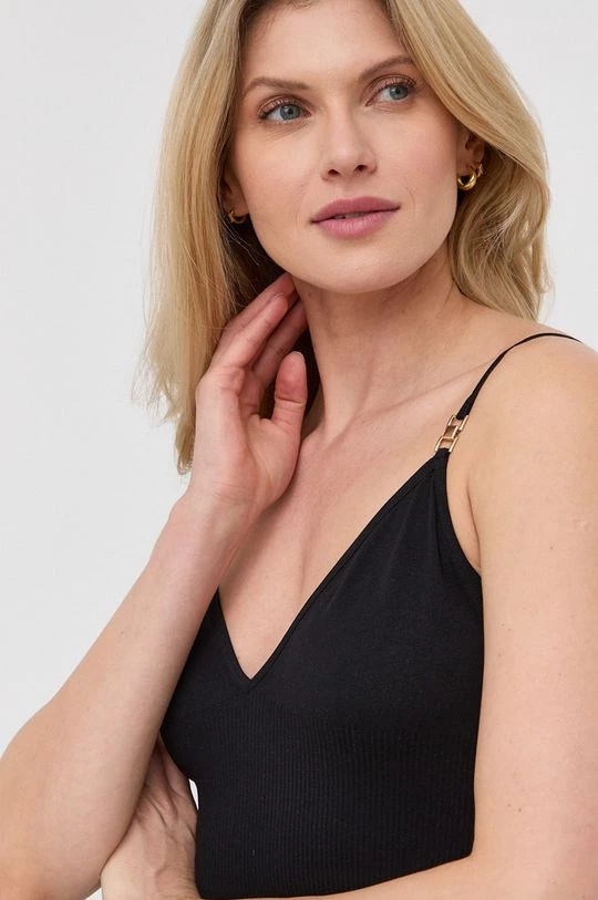 Γυναικεία Αμάνικος Top Morgan χρώμα: μαύρο - Image 4