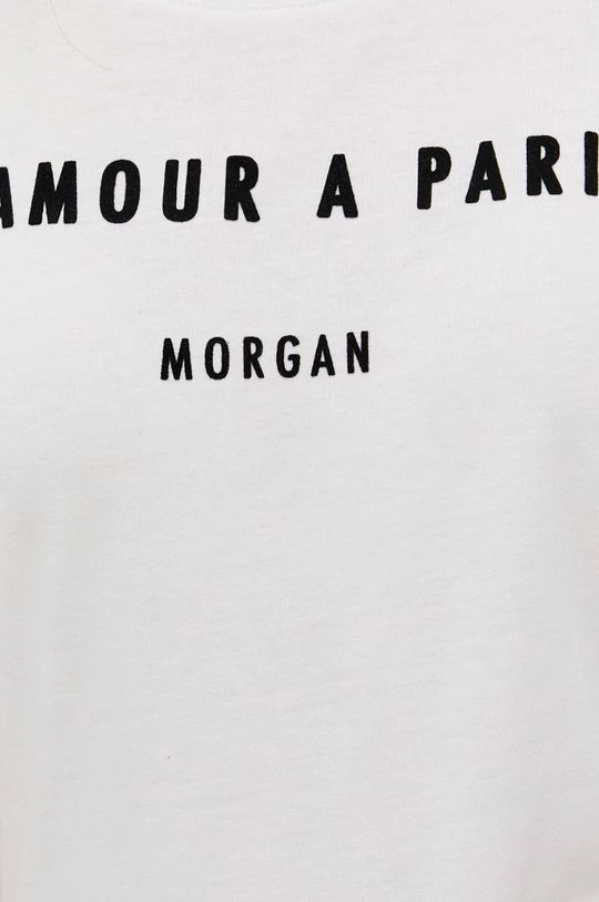 Γυναικεία Κοντομάνικο Morgan - Μπλουζάκι λευκό - Image 5