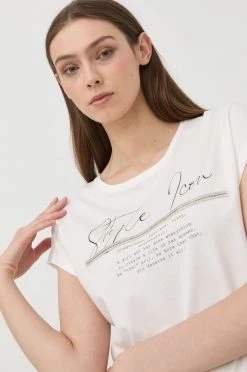 Γυναικεία Κοντομάνικο Μπλουζάκι Morgan άσπρο