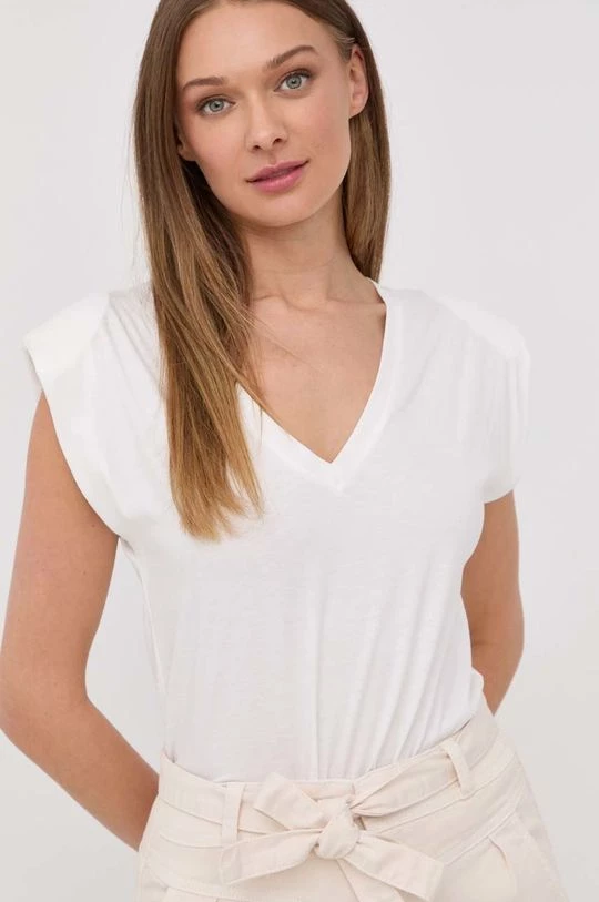 Γυναικεία Κοντομάνικο Μπλουζάκι Morgan άσπρο - Image 4