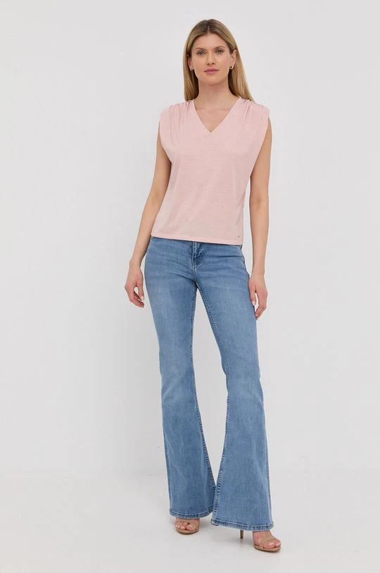 Γυναικεία Κοντομάνικο Μπλουζάκι Morgan χρώμα: ροζ - Image 2