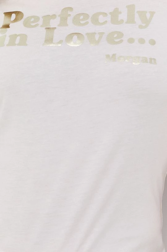 Γυναικεία Κοντομάνικο Μπλουζάκι Morgan χρώμα: άσπρο - Image 5