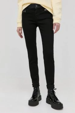 Γυναικεία Slim και Skinny Morgan - τζιν παντελονι Patch μαύρο