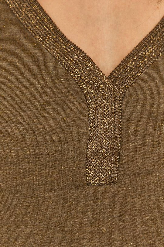 Γυναικεία Κοντομάνικο Morgan - Μπλουζάκι σκούρο πράσινο - Image 5