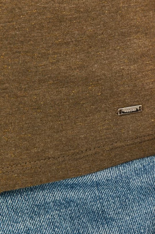 Γυναικεία Κοντομάνικο Morgan - Μπλουζάκι σκούρο πράσινο - Image 6