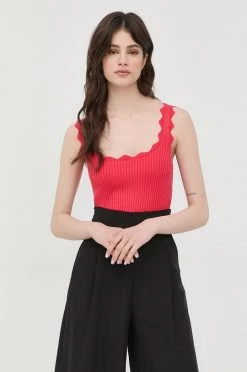 Γυναικεία Αμάνικος Top Morgan πορτοκαλί