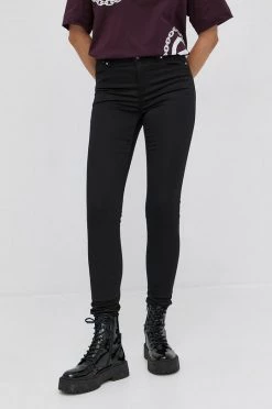 Γυναικεία Υφασμάτινα Παντελόνι Morgan χρώμα: μαύρο