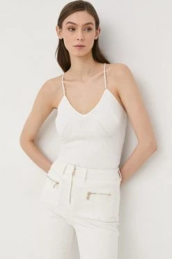 Γυναικεία Αμάνικος Top Morgan άσπρο