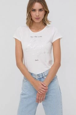 Γυναικεία Κοντομάνικο Μπλουζάκι Morgan άσπρο