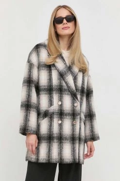 Γυναικεία Παλτά Παλτό από μείγμα μαλλιού Morgan μπεζ,