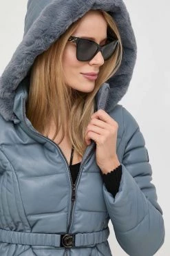 Γυναικεία Κοντά μπουφάν Μπουφάν Morgan χάλυβα μπλε