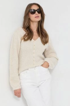 Γυναικεία Με φερμουάρ Ζακέτα από μίγμα μαλλιού Morgan μπεζ