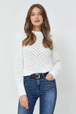 Γυναικεία Χωρίς φερμουάρ Πουλόβερ Morgan άσπρο,