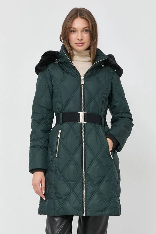 Γυναικεία Μακριά μπουφάν Μπουφάν με επένδυση από πούπουλα Morgan πράσινο,