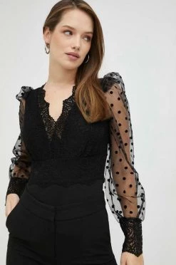 Γυναικεία Μπλούζες Κορμάκι Morgan μαύρο