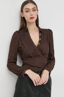 Γυναικεία Μπλούζες Μπλουζάκι Morgan καφέ