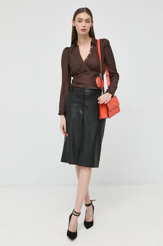 Γυναικεία Μπλούζες Μπλουζάκι Morgan καφέ - Image 2