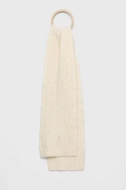 Γυναικεία Κασκόλ Μαντήλι από μείγμα μαλλιού Morgan μπεζ