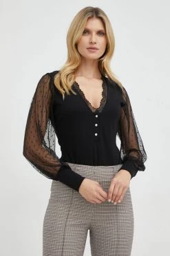 Γυναικεία Μπλούζες Μπλουζάκι Morgan μαύρο