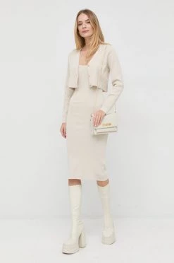 Γυναικεία Φορέματα Φόρεμα και ζακέτα Morgan μπεζ,