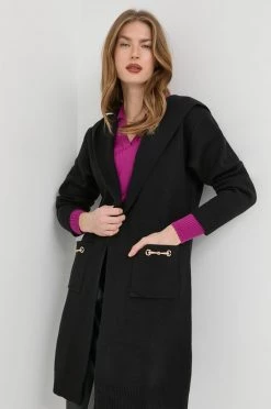 Γυναικεία Με φερμουάρ Πουλόβερ Morgan μαύρο