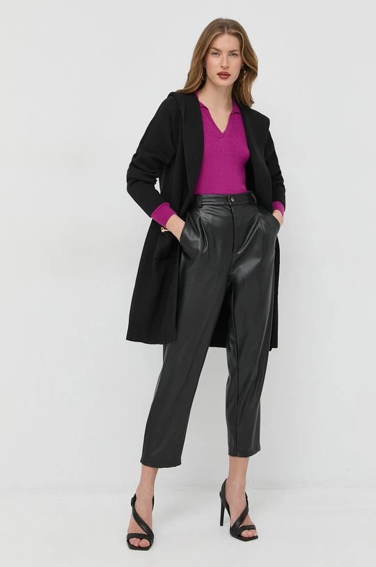 Γυναικεία Με φερμουάρ Πουλόβερ Morgan μαύρο - Image 2