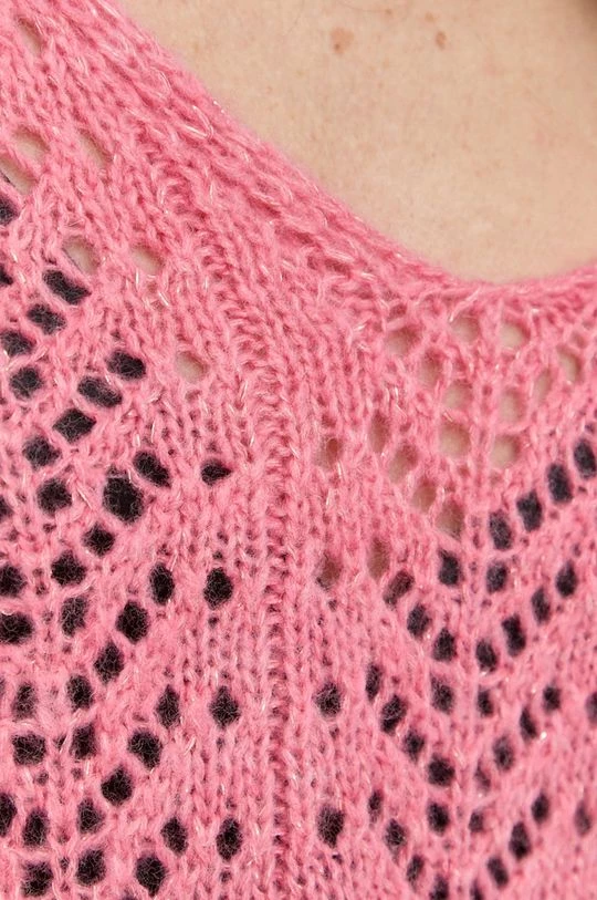 Γυναικεία Χωρίς φερμουάρ Πουλόβερ με προσθήκη μαλλιού Morgan χρώμα: ροζ, - Image 6