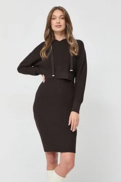 Γυναικεία Φορέματα Φόρεμα και πουλόβερ Morgan καφέ,