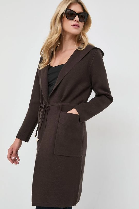 Γυναικεία Με φερμουάρ Πλεκτή ζακέτα Morgan καφέ