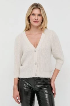 Γυναικεία Με φερμουάρ Ζακέτα από μίγμα μαλλιού Morgan μπεζ