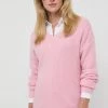 Γυναικεία Χωρίς φερμουάρ Πουλόβερ με προσθήκη μαλλιού Morgan χρώμα: ροζ,