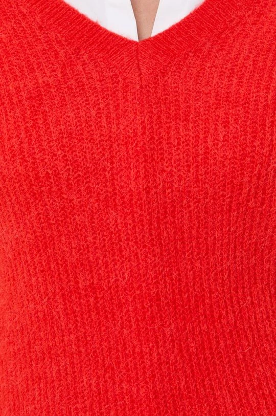 Γυναικεία Χωρίς φερμουάρ Πουλόβερ με προσθήκη μαλλιού Morgan χρώμα: κόκκινο, - Image 5