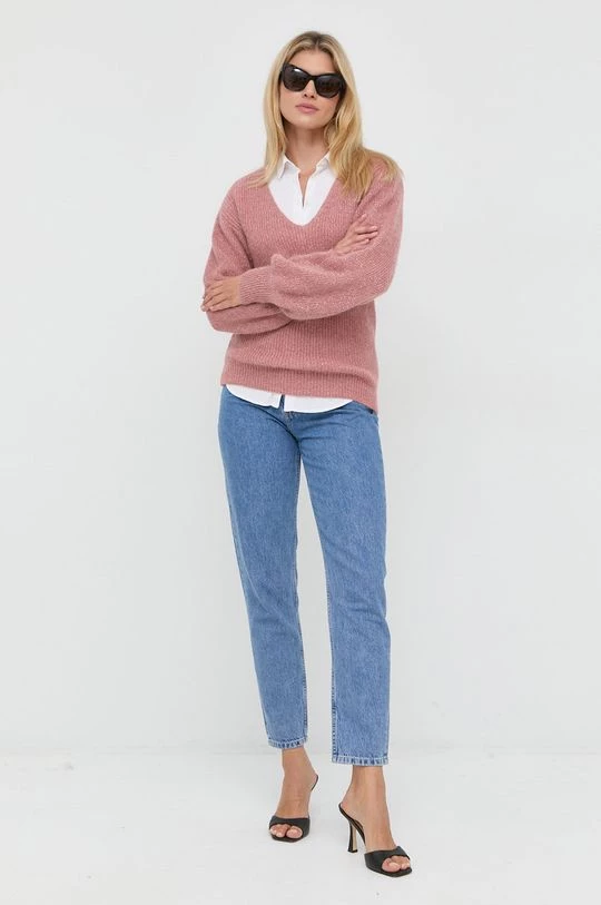 Γυναικεία Χωρίς φερμουάρ Πουλόβερ με προσθήκη μαλλιού Morgan χρώμα: ροζ, - Image 2