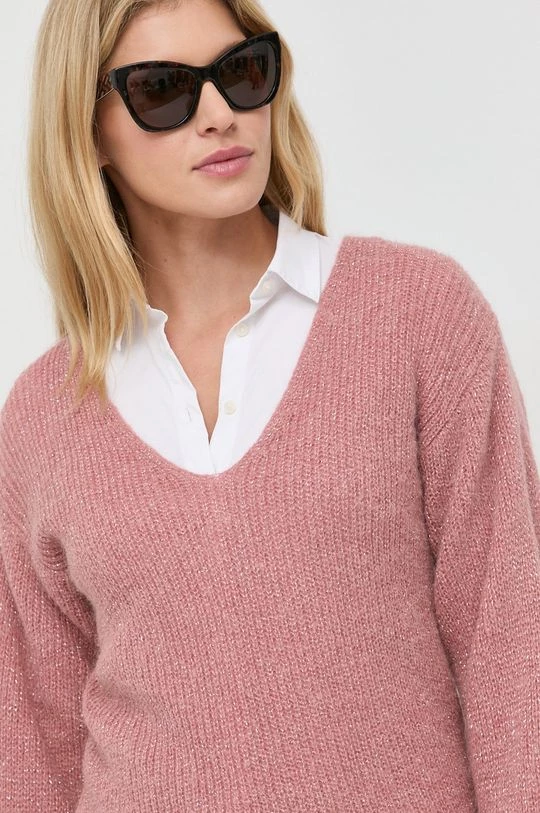 Γυναικεία Χωρίς φερμουάρ Πουλόβερ με προσθήκη μαλλιού Morgan χρώμα: ροζ, - Image 5