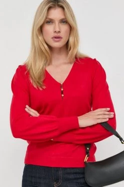 Γυναικεία Χωρίς φερμουάρ Πουλόβερ Morgan κόκκινο,