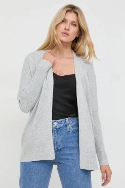 Γυναικεία Με φερμουάρ Ζακέτα από μίγμα μαλλιού Morgan γκρι