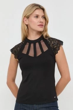 Γυναικεία Μπλούζες Μπλουζάκι Morgan μαύρο