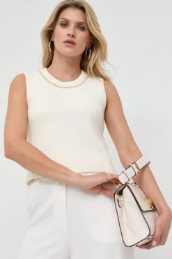 Γυναικεία Χωρίς φερμουάρ Γιλέκο Morgan μπεζ,