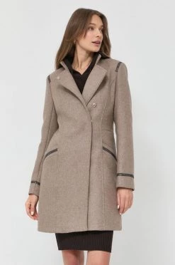 Γυναικεία Παλτά Μάλλινο παλτό Morgan μπεζ,