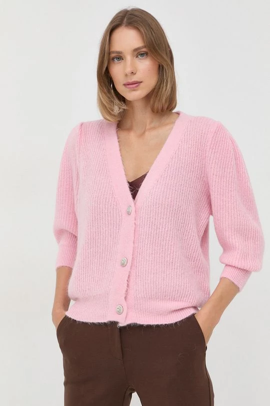 Γυναικεία Με φερμουάρ Ζακέτα από μίγμα μαλλιού Morgan ροζ