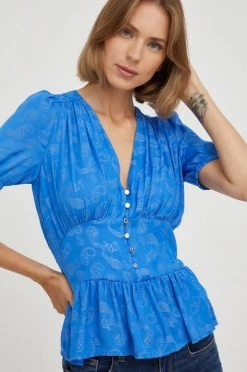 Γυναικεία Μπλούζες Μπλουζάκι Morgan μπλε